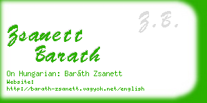 zsanett barath business card