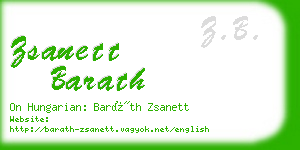 zsanett barath business card